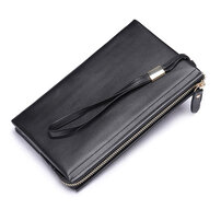 Whatna 2way 天然 牛革 セカンドバッグ メンズ クラッチ バッグ 手持ちバッグカード入れ 小銭入れ 札入れカード 6枚収納 3室仕切 本 革 ビジネス カジュアル フォーマル 冠婚葬祭 結婚式 二次会 披露宴バッグ