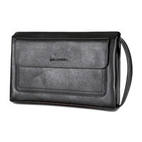 Whatna 2way 革 セカンドバッグ メンズ クラッチ バッグ 手持ちバッグ カード入れ 小銭入れ 札入れ 6枚収納B5縦持ち2室仕切 ビジネス カジュアル フォーマル 冠婚葬祭 結婚式 二次会 披露宴バッグ