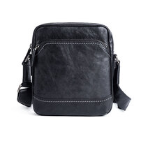 Whatna アンティーク風合い鞣し天 然 牛革ショルダーバッグ メンズ メッセンジャーバッグ 小さめ ビジネスバッグ 縦型B5 ipad 9.7収納可 本革通勤 通学 斜めがけバッグ 自転車 かばん男性用 ブラウン LW13698