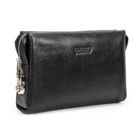 Whatna 天然 牛革 セカンドバッグ メンズ バッグ クラッチ バッグ 小さい パスワードロックボタン付 カード6枚収納可 厚手 本 革 レザー 結婚式 バッグ フォーマル ビジネス 冠婚葬祭 バッグ 男性用 紳士用 （MC1026）