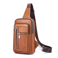 Whatna pu メンズ ボディバッグ