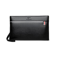 Whatna 2way 革 セカンドバッグ メンズ バッグ クラッチ バッグ 厚手 レザー B5カード6 枚収納可 小銭入れ 札入れ手持ちバッグ 結婚式 バッグ フォーマル ビジネス 冠婚葬祭 バッグ 男性用 紳士用 黒 8801