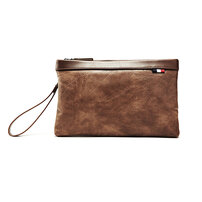 Whatna 2way 革 セカンドバッグ メンズ バッグ クラッチ バッグ 本革 厚手 レザー B5 IPAD9.7収納可 手持ちバッグ 結婚式 バッグ フォーマル ビジネス 冠婚葬祭 バッグ 男性用 紳士用1766+7