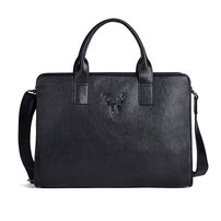 Whatna アンティーク風合い鞣し天 然 牛革 ビジネスバッグメンズ 2way ショルダー 手提げバッグ ブリーフケース2室仕切 15.6インチPC対応 旅行 出張 通勤 通学 就活 面接 バッグ かばん 男性用13719