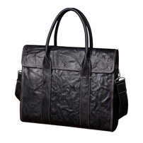 Whatna アンティーク風合い鞣し天 然 牛革 ビジネスバッグメンズ 2way ショルダー 手提げバッグブリーフケース2室仕切 15.6インチPC対応 旅行 出張 通勤 通学 就活 面接 バッグ かばん 男性用13746