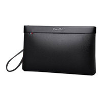 Whatna 2way 天然 牛革 セカンドバッグ メンズ バッグ クラッチ バッグ 本革 厚手 レザー B5カード8 枚収納可 小銭入れ 札入れ 手持ちバッグ 結婚式 バッグ フォーマル ビジネス 冠婚葬祭 バッグ 男性用 紳士用 黒 3334