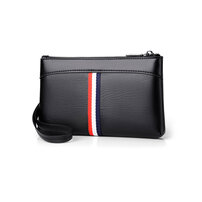 Whatna 2way 革 ミニセカンドバッグ メンズ バッグ クラッチ バッグ 小さい 厚手 レザー 小銭入れ 札入れ 3室仕切 手持ちバッグ 結婚式 バッグ フォーマル ビジネス 冠婚葬祭 バッグ 男性用 紳士用 黒 青 3017