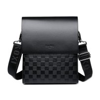 Whatna 厚手 レザー ショルダーバッグ メンズ メッセンジャーバッグ 縦型 小さめビジネスバッグ ipad9.7収納可 通勤 通学 斜めがけバッグ オシャレ な シンプル な 軽量 実用 自転車 かばん男性用304