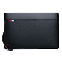 Whatna 2way 革 セカンドバッグ メンズ バッグ クラッチ バッグ 厚手 レザー B5小銭入れ札入れカード6 枚収納可 手持ちバッグ 結婚式 バッグ フォーマル ビジネス 冠婚葬祭 バッグ 男性用 紳士用 黒