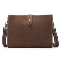 Whatna 天然 牛革 セカンド バッグ メンズ 3way クラッチ ショルダーバッグ 肩掛けバッグ 小さい カード6枚収納可ショルダーベルト付 ハンドストラップ付 本革 結婚式 バッグ ビジネス フォーマル 冠婚葬祭 バッグ紳士用 男性用