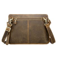 Whatna 天然 牛革 セカンド バッグ メンズ 3way クラッチ ショルダーバッグ 肩掛けバッグ大さい A4 15.6インチPC収納可ショルダーベルト付 ハンドストラップ付 本革 結婚式 バッグ ビジネス フォーマル 冠婚葬祭 バッグ紳士用 男性用