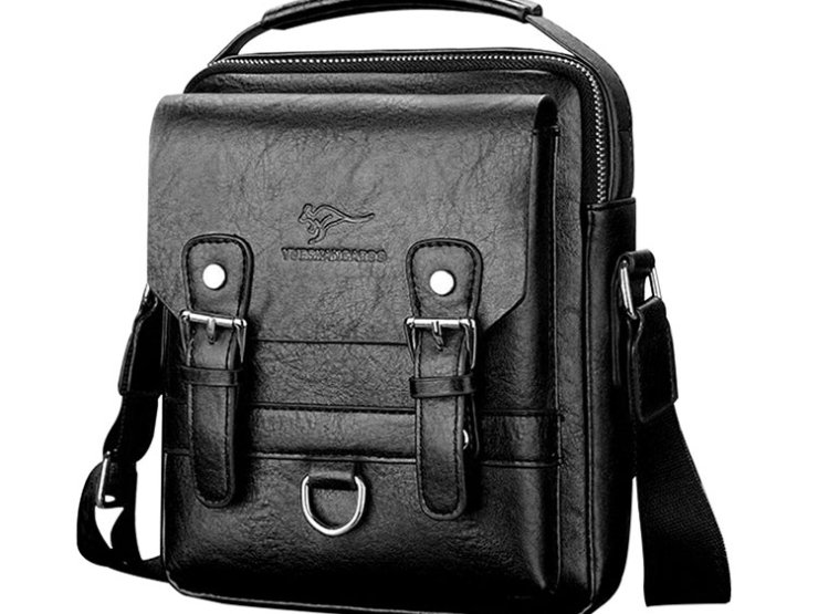 Whatna 革 ショルダーバッグ メンズ 2way 斜め掛け 手提げバッグ