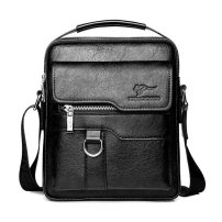 Whatna 革 ショルダーバッグ メンズ 2way 斜め掛け 手提げバッグ セカンドバッグ 手持げバッグ キーリング付 レザー Ipad 9.7収納可 横型 カジュアル フォーマル ビジネス 通学 通勤 肩掛けバッグ 自転車かばん プレゼント男性HA-093