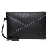 Whatna 2way 革 セカンドバッグ メンズ バッグ クラッチ バッグ 厚手 レザー B5 ipad 9.7収納可 手持ちバッグ 結婚式 バッグ フォーマル ビジネス 冠婚葬祭 バッグ 男性用 紳士用 黒 ブラウン K-5010