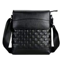 Whatna 2way 牛革 ショルダーバッグ メンズ ポシェットipad10.5 収納可 縦型 メンズビジネスかばん斜めがけ 小さめメッセンジャーバッグ 斜め掛け通学通勤バッグ 肩掛けバッグ 紳士用 男性用 黒