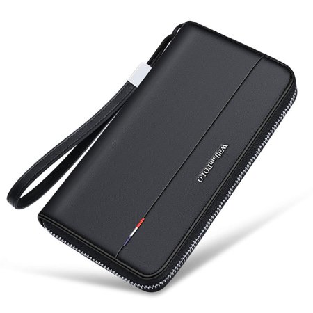 Whatna 牛革 ミニセカンドバッグ メンズ バッグ 長財布 カード入れ