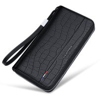 Whatna 牛革 ミニセカンドバッグ メンズ バッグ 長財布 カード入れ 札入れ 24枚カード収納 本 革 小さめ クラッチバッグ 手持ちバッグ 男性用 紳士用 結婚式 冠婚葬祭 バッグ