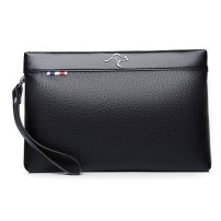 Whatna 2way 革 セカンドバッグ メンズ バッグ クラッチ バッグ 厚手 レザー B5カード8 枚収納可 小銭入れ 札入れ手持ちバッグ 結婚式 バッグ フォーマル ビジネス 冠婚葬祭 バッグ 男性用 紳士用 黒