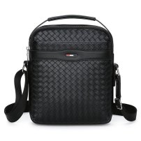 Whatna 革 ショルダーバッグ メンズ 2way 斜め掛け ボディバッグ 胸バッグ 手提げバッグ セカンドバッグ 手持げバッグ 縦型Ipad Mini収納可 カジュアル フォーマル ビジネス 通学 通勤 肩掛けバッグ 自転車かばん プレゼント男性SC B-1