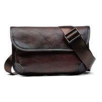 Whatna アンティーク風合い鞣し天 然 牛革 ミニショルダーバッグ メンズ 2way 斜め掛け ミニボディバッグ ミニ胸バッグ 小型ポシェット セカンドバッグ 手持げバッグ 小さ カジュアル フォーマル ビジネス 通学 通勤 肩掛けバッグ 自転車かばん