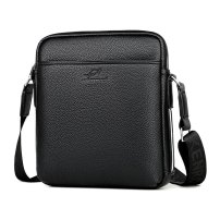 Whatna 厚手 レザー ショルダーバッグ メンズ メッセンジャーバッグ 縦型 横型 小さめビジネスバッグ A4 ipad10.5収納可 通勤 通学 斜めがけバッグ オシャレ な シンプル な 軽量 実用 自転車 かばん男性用2538