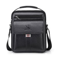 Whatna 革ショルダーバッグ メンズ 3way斜め掛け胸バッグ 手提げバッグ セカンドバッグ 手持げバッグ 厚 手 レザー Ipad 9.7収納可 横型 カジュアル フォーマル ビジネス 通学 通勤 結婚式 肩掛けバッグ 自転車かばん プレゼント男性 D245