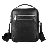 Whatna 厚 手 レザー ショルダーバッグ メンズ 3way斜め掛け胸バッグ 手提げバッグ セカンドバッグ 手持げバッグ革Ipad MINI収納可カジュアル フォーマル ビジネス 通学 通勤 結婚式 肩掛けバッグ 自転車かばん プレゼント男性 3947