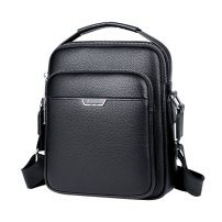 Whatna 牛革 ショルダーバッグ メンズ 3way斜め掛け胸バッグ 手提げバッグ セカンドバッグ 手持げバッグ 厚 手 レザー Ipad 9.7収納可カジュアル フォーマル ビジネス 通学 通勤 結婚式 肩掛けバッグ 自転車かばん プレゼント男性