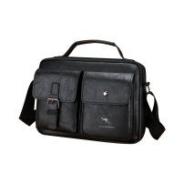 Whatna 革 ショルダーバッグ メンズ 3way 斜め掛け胸バッグ 手提げバッグ 手持げバッグ セカンドバッグ Ipad 10.5収納可 横型 カジュアル フォーマル ビジネス 通学 通勤 肩掛けバッグ 自転車かばん プレゼント男性3981