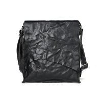 Whatna アンティーク風合い鞣し天 然 牛革ショルダーバッグ メンズ メッセンジャーバッグ 小さめ ビジネスバッグ A4 ipadpro 13収納可 横 型 本革通勤 通学 斜めがけバッグ 自転車 かばん男性用 黒（13755）