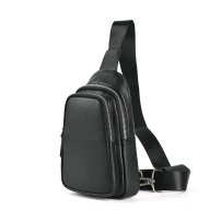 Whatna アンティーク風合い鞣し天 然牛 革 斜めがけ ボディバッグ ワンショルダー メンズ 左右付け替え可能 本革 厚手 レザー12051