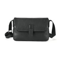 Whatna アンティーク風合い鞣し天 然 牛革ショルダーバッグ メンズ メッセンジャーバッグ 小さめ ビジネスバッグ A4 ipad 10.5収納可 本革通勤 通学 斜めがけバッグ 自転車 かばん男性用 黑13767