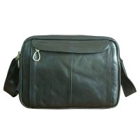 Whatna アンティーク風合い鞣し天 然 牛革ショルダーバッグ メンズ メッセンジャーバッグ 小さめ ビジネスバッグ 2室仕切B5 IPAD9.7収納可本革通勤 通学 斜めがけバッグ 自転車 かばん男性用 黒6139