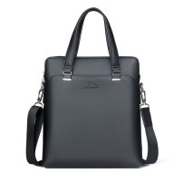 Whatna 革 ショルダーバッグ メンズ 2way 斜め掛け 手提げバッグ ビジネス バッグ セカンドバッグ 手持げバッグ レザーA4 Ipad 13.3Air収納可 縦型 カジュアル フォーマル ビジネス 通学 通勤 肩掛け バッグ 自転車かばん プレゼント男性8817-2