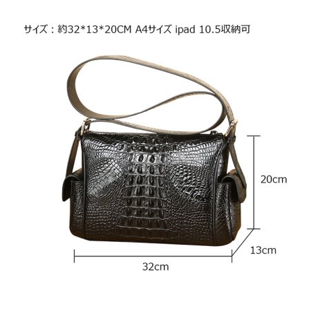 【未使用品】 本革 ワニ革 アリゲーター リュックバッグ ショルダーバッグ MGSABLE ハンドバッグ クロコダイル レディース ワニ革 鰐革