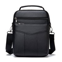 Whatna 牛革 ショルダーバッグ メンズ 3way斜め掛け胸バッグ 手提げバッグ セカンドバッグ 手持げバッグ 厚 手 レザー Ipad 9.7収納可収納可カジュアル フォーマル ビジネス 通学 通勤 結婚式 肩掛けバッグ 自転車かばん プレゼント男性