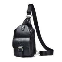 Whatna 革 ミニショルダーバッグ メンズ 斜めがけ ワンショルダーバッグ ミニボディバッグ 胸バッグ ショルダーミニポーチipad mini収納可puレザービジネス 通学 通勤バッグ 自転車 鞄