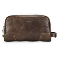 Whatna天 然牛 革 ミニセカンドバッグ メンズ クラッチ バッグパス ワードロックボタン付 厚手 本革 レザー 2室仕切 カジュアル フォーマル 冠婚葬祭 結婚式 バッグ紳士用 男性用 黑 ブラウン MC1033