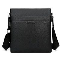 Whatna 革 ショルダーバッグ メンズ 斜め掛け ボディバッグ 胸バッグ 厚 手 レザー 縦型 小さめビジネスバッグB5サイズ収納可 肩掛け 通勤 通学 斜めがけバッグ 防水 バッグ 自転車 かばん男性用965-A