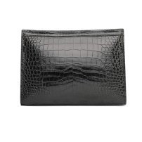 Whatna ワニ革セカンドバッグ メンズ バッグ クラッチ バッグ 小さい ipad 9.7収納可 クロコダイル革 フォーマル ビジネス 冠婚葬祭 バッグ 男性用 紳士用 2158B