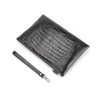 Whatna ワニ革セカンドバッグ メンズ バッグ クラッチ バッグ 大さい B5 ipad 10.5収納可クロコダイル革 フォーマル ビジネス 冠婚葬祭 バッグ 男性用 紳士用 2023B