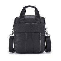 Whatna 牛革 ショルダーバッグ メンズ 2way 斜め掛け 手提げバッグ ビジネス バッグ セカンドバッグ 手持げバッグ 本革A4 Ipad 13.3Air収納可 縦型 カジュアル フォーマル ビジネス 通学 通勤 肩掛け バッグ 自転車かばん プレゼント男性