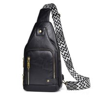 Whatna 革 ショルダーバッグ メンズ 斜めがけ ワンショルダーバッグボディバッグ 胸バッグ ipad mini収納可 イヤホン穴付 puレザー左右付け替え可能 ビジネス 通学 通勤バッグ 自転車 鞄