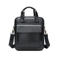 Whatna ショルダーバッグ メンズ 2way 斜め掛け 手提げバッグ ビジネス バッグ セカンドバッグ 手持げバッグ 牛 革 A4 縦型 カジュアル フォーマル ビジネス 通学 通勤 肩掛け バッグ 自転車かばん プレゼント男性 8579