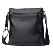 Whatna ショルダーバッグ メンズかばん 斜めがけボディ胸バッグ 肩掛けバッグメッセンジャーバッグ ビジネスシンプル カジュアル ワンショルダーボディバッグ 牛革 本革ipad10.5収納可