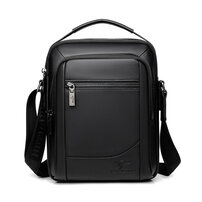 Whatna 牛革 ワンショルダーバッグ メンズ 3way斜め掛け胸バッグ 手提げバッグ セカンドバッグ 手持げバッグ 本革 厚 手 レザーIpad 9.7収納可 カジュアル フォーマル ビジネス 通学 通勤 結婚式 肩掛けバッグ 自転車かばん プレゼント男性