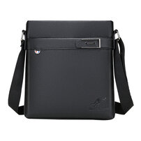 Whatna ショルダーバッグ メンズかばん 斜め掛け ボディバッグ 胸バッグ 肩掛けバッグメッセンジャーバッグ シンプル カジュアル ワンショルダーボディバッグPUレザ ー ipad9.7収納可