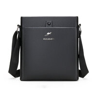 Whatna ショルダーバッグ メンズかばん 斜め掛け ボディバッグ 胸バッグ 肩掛けバッグメッセンジャーバッグ シンプル カジュアル ワンショルダーボディバッグPUレザ ー ipad9.7収納可