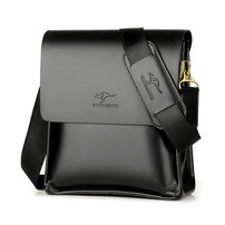 Whatna ワンショルダーバッグ メンズ 斜め掛け ボディバッグ 胸バッグ 革 小さめビジネスバッグ 2室仕切 ipad 9.7収納可 肩掛け 通勤 通学 防水 バッグ 自転車 かばん男性用3012