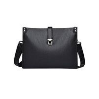 Whatna セカンド バッグ メンズ 3way クラッチ ショルダー 斜め掛け ボディーバッグ 肩掛け バッグ 胸バッグ 手持ちバッグA4 13.3インチipad air収納可 大さい ショルダーベルト付 厚手レザー結婚式 バッグ ビジネス フォーマル 冠婚葬祭 バッグ紳士用 男性用